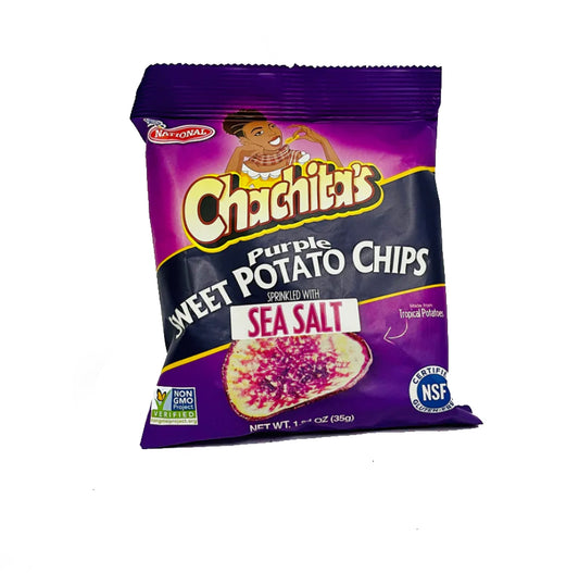 Chachitas Purple Sweet Potato Chips with Sea Salt (Bundle of 2)